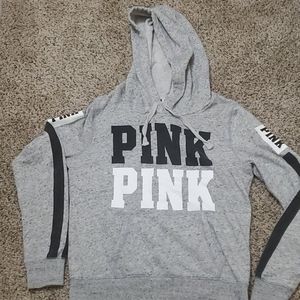 Victoria Secret Pink grey pullover hoodie